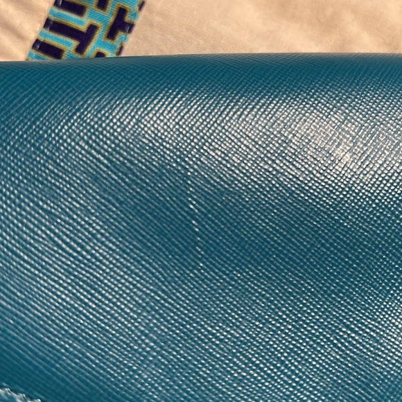 Tory Burch crossbody/clutch dustbag included turquoise handbag - Picture 11 of 11
